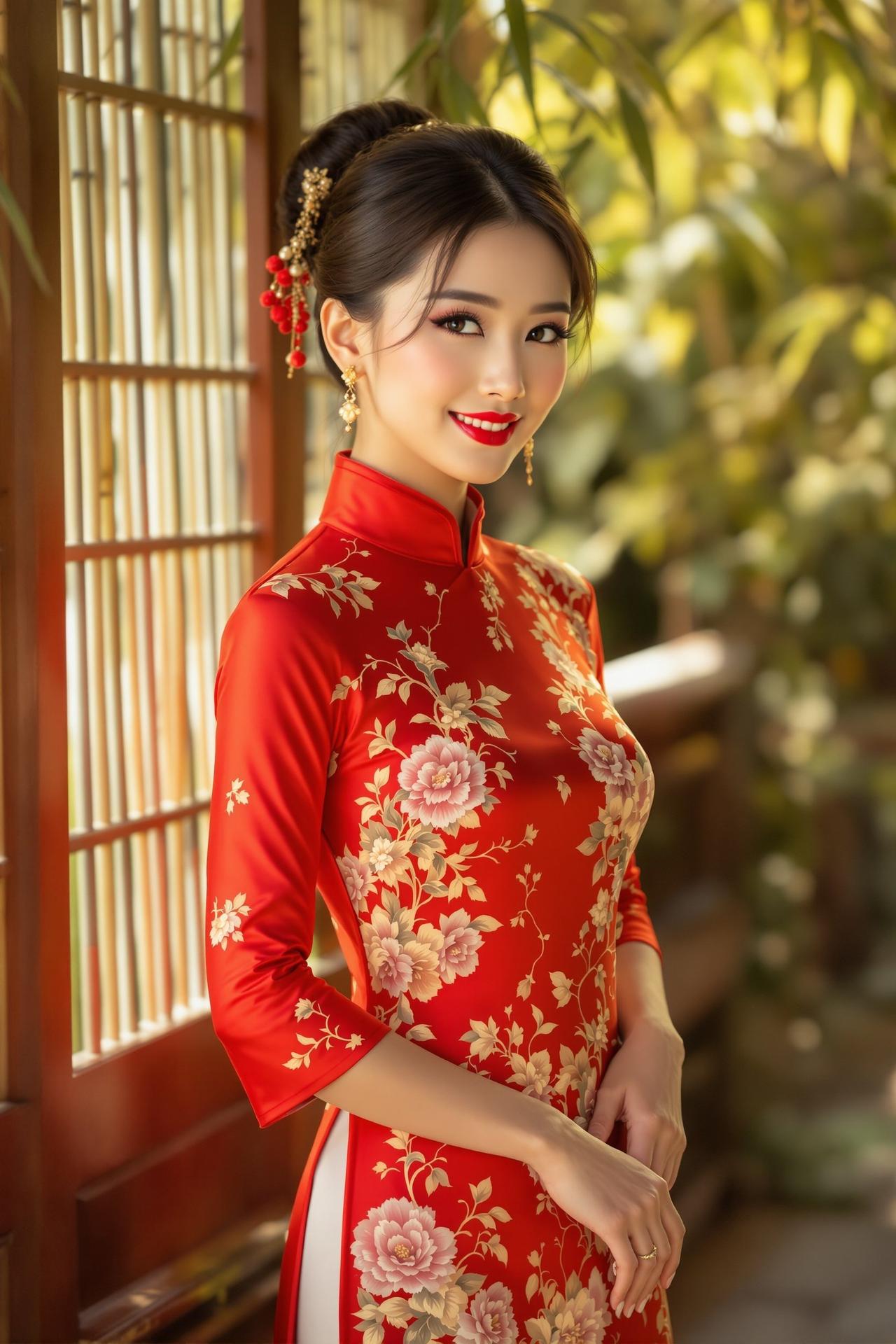 尤果网-OL制服写真作品-复古旗袍的东方韵味