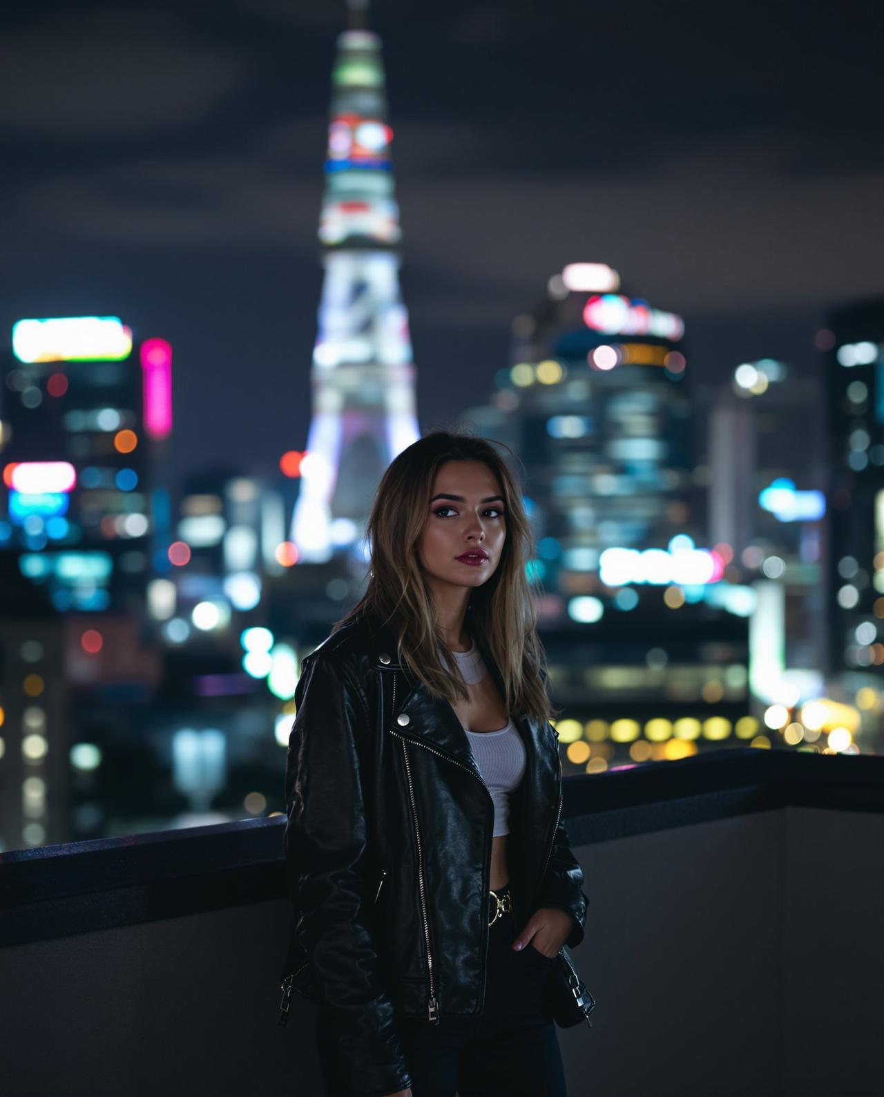 尤果网-ins风写真作品-都市夜景中的璀璨光芒